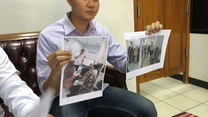 Tim advokasi Anies-Sandi laporkan Timses Ahok-Djarot ke Bawaslu DKI Jakarta. 