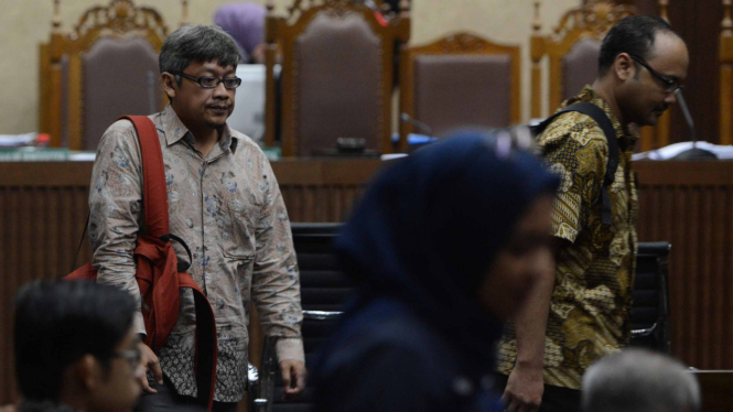 Sidang Lanjutan Kasus Korupsi E-KTP di Pengadilan Tipikor Jakarta. 