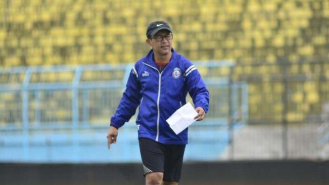 Pelatih Arema FC, Aji Santoso.