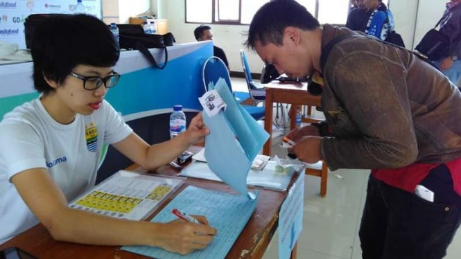 Ilustrasi penjualan tiket Persib