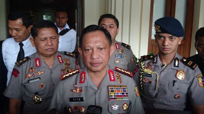 Kepala Kepolisian Republik Indonesia, Jenderal Tito Karnavian.