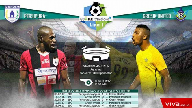 Persipura vs Gresik United