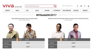 Simak Quick Count Pilkada DKI di VIVA.co.id