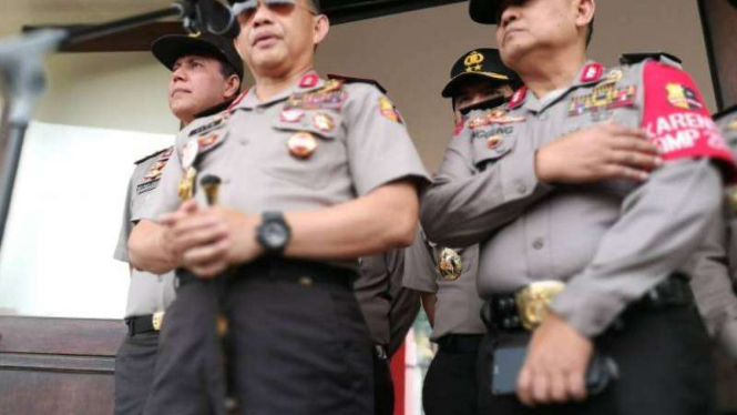 Kapolri Tito Karnavian di lapangan PTIK, Rabu (19/4/2017)