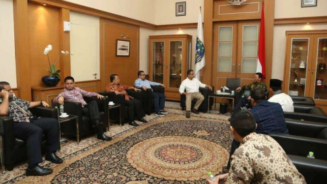 Pertemuan Anies Baswedan dan Gubernur DKI Jakarta Basuki Tjahaja Purnama atau Ahok di Balaikota DKI, Kamis (20/4/2017)