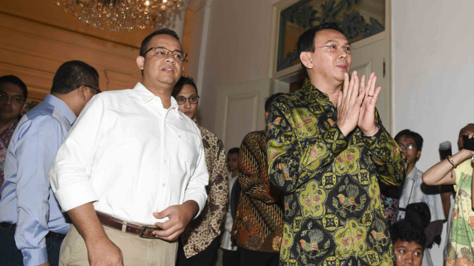 Anies Baswedan dan Basuki Tjahaja Purnama.