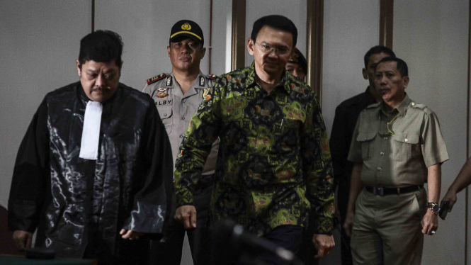 Basuki Tjahaja Purnama di PN Jakarta Utara.