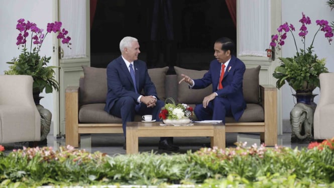 Pertemuan Wapres AS Mike Pence dengan Presiden Jokowi