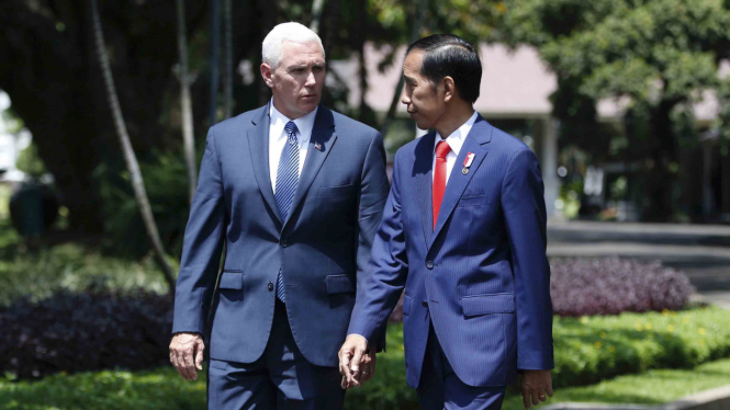 Pertemuan Wapres AS Mike Pence dengan Presiden Jokowi