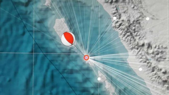 Ilustrasi gempa di Mentawai.