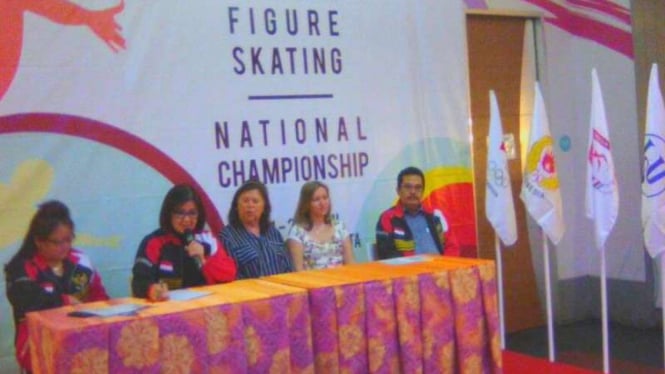 Konferensi pers Indonesia Figure Skating National Championship 2017