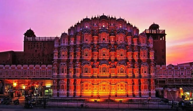 Hawa Mahal di Jaipur, India.