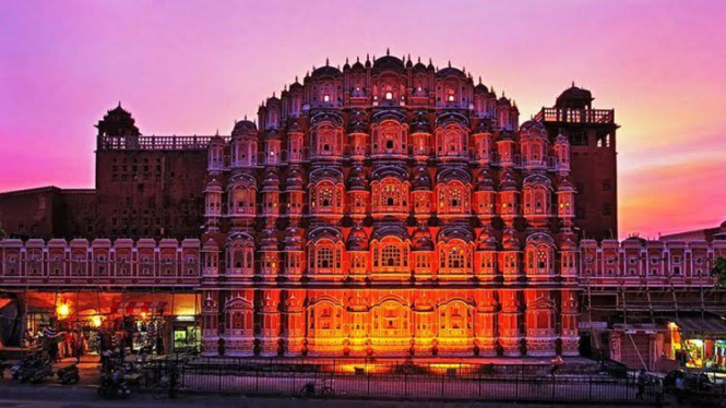 Hawa Mahal di Jaipur, India.