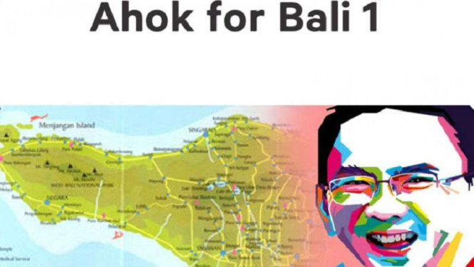 Muncul petisi Ahok for Bali 1