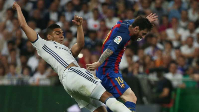 Pertandingan El Clasico antara Real Madrid melawan Barcelona di ajang LaLiga