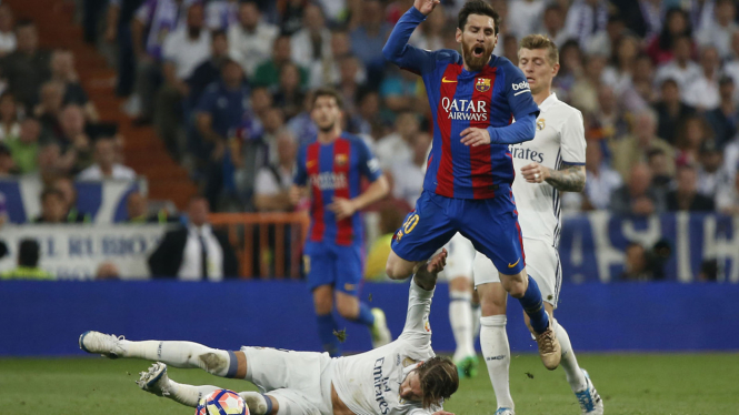 Real Madrid Kalah 2-3 dari Barcelona pada laga akhir pekan lalu, 23 April 2017.