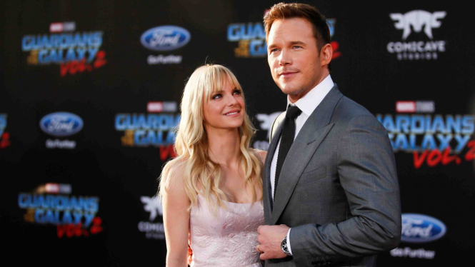 Chris Pratt dan Anna Faris.