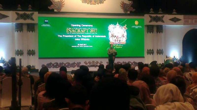 Presiden Jokowi membuka Inacraft 2017