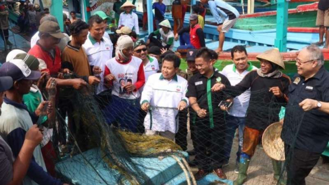 Ketum PKB Cak Imin temui nelayan di Tegal, Rabu (26/4/2017).