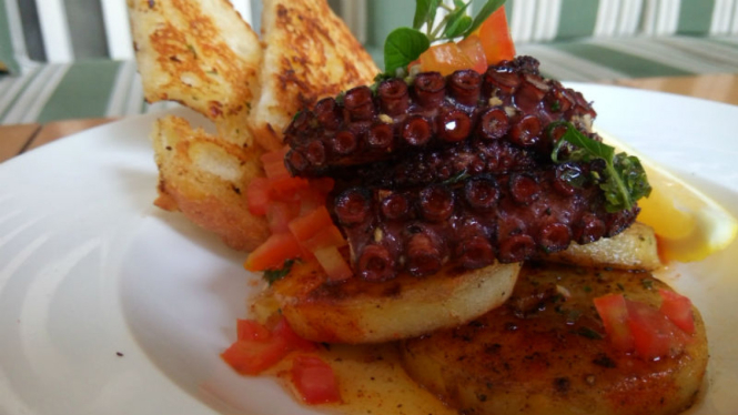 Charcoal Grilled Marinated Octopus