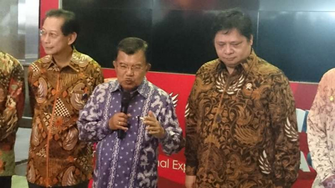 Wapres Jusuf Kalla saat membuka IIMS 2017 di JIExpo, Kemayoran.