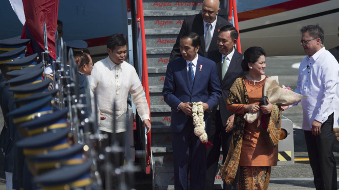 Presiden Joko Widodo Tiba di Manila Filipina