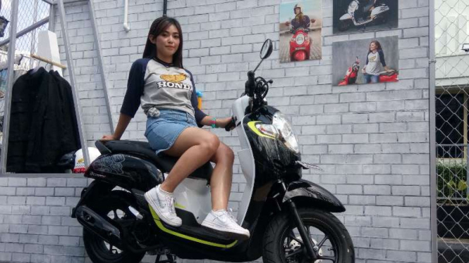 Peluncuran Honda Scoopy baru di Bandung, Jawa Barat, Sabtu,  29 April 2017.