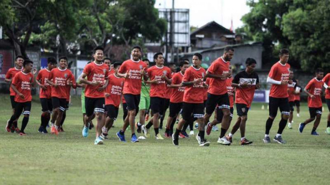 Suasana latihan Bali United