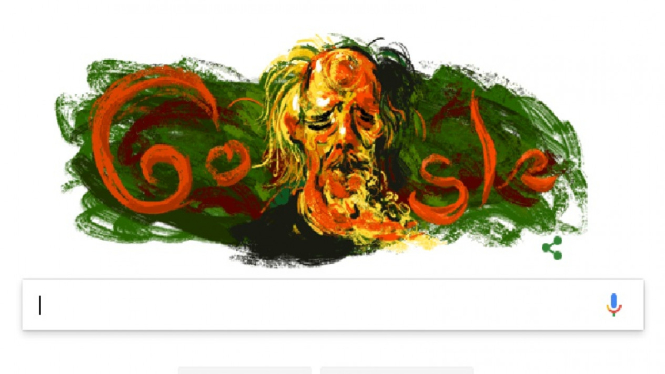 Doodle Google peringati ultah pelukis Affandi