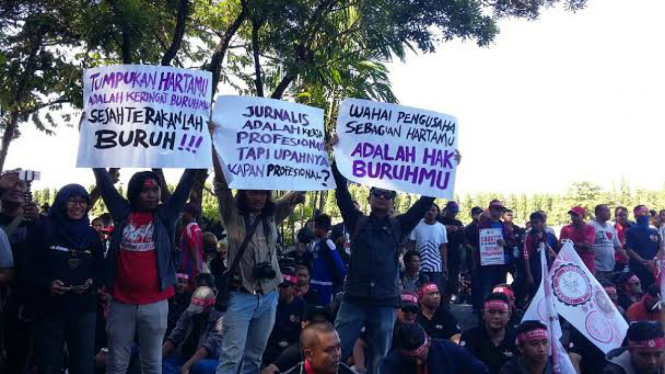 Peringatan Hari Buruh di Bali
