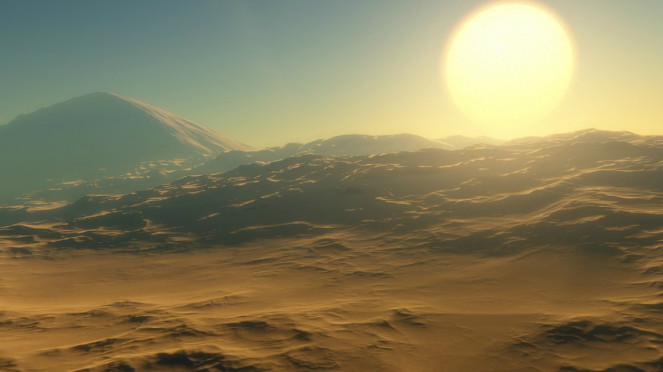 Ilustrasi Planet Alien.