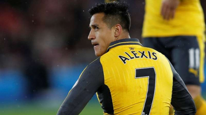 Penyerang Arsenal, Alexis Sanchez.