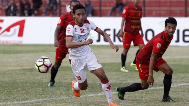 Pertandingan Persiba Bantul vs Persis Solo dalam lanjutan Liga 2