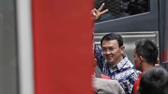 Basuki Tjahaja Purnama alias Ahok di Rutan Cipinang, Selasa, 9 Mei 2017.