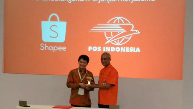 Kerja sama Shopee Indonesia dan Pos Indonesia