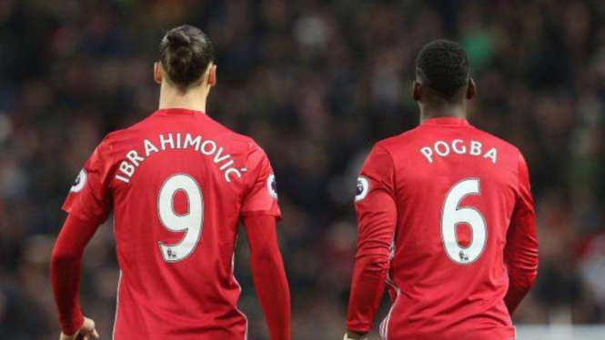 Zlatan Ibrahimovic dan Paul Pogba