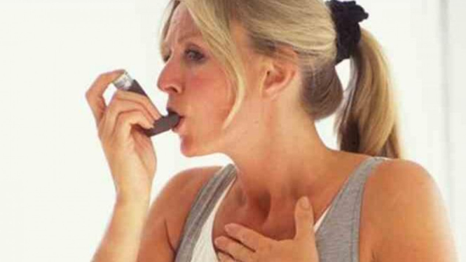 Penyakit asma pada wanita.