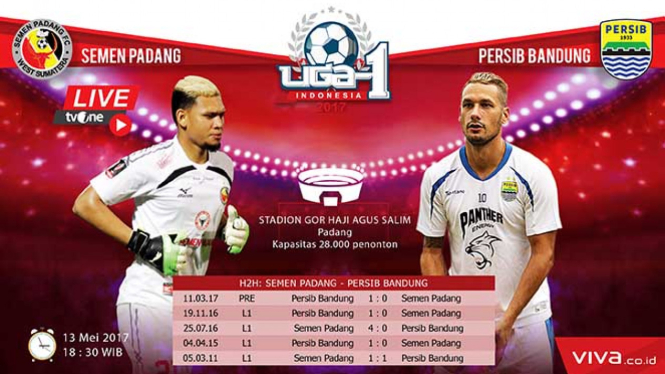 Duel Semen Padang vs Persib Bandung
