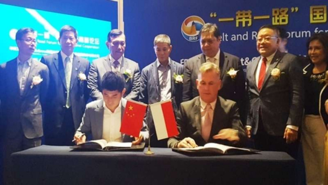 Penandatanganan nota kesepahaman antara China dan Indonesia dalam pembangunan kawasan industri terpadu di Medan Sumatera Utara