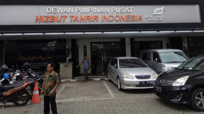 Kantor DPP Hizbut Tahrir Indonesia (HTI) yang berada di Tebet, Jakarta Selatan