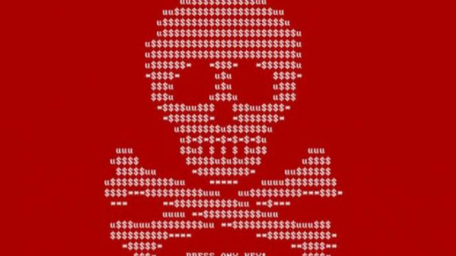 Ilustrasi virus Ransomware WannaCry.