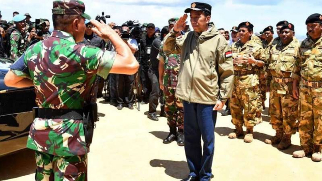 Presiden Jokowi pada saat di Natuna beberapa waktu lalu.