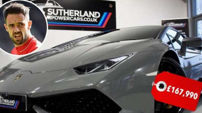Pemain Liverpool, Danny Ings, menjual Lamborghini Huracane