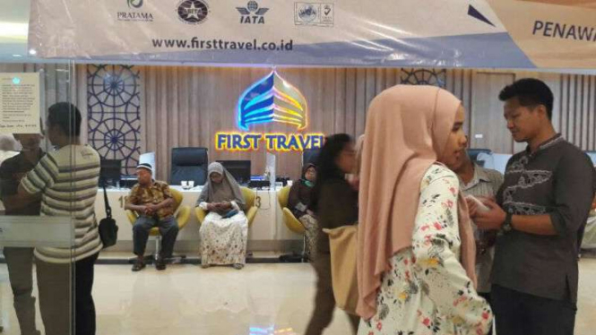 Kantor First Travel di Jalan TB Simatupang, Jakarta Selatan.
