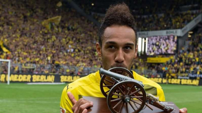 Penyerang Borussia Dortmund, Pierre-Emerick Aubameyang