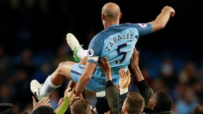 Pemain belakang Manchester City, Pablo Zabaleta