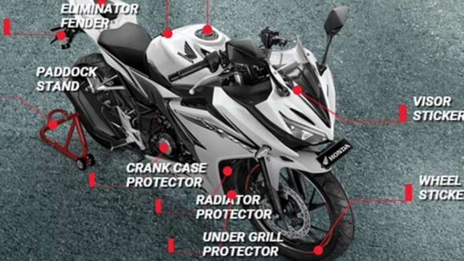 Aksesori CBR150R keluaran Honda.