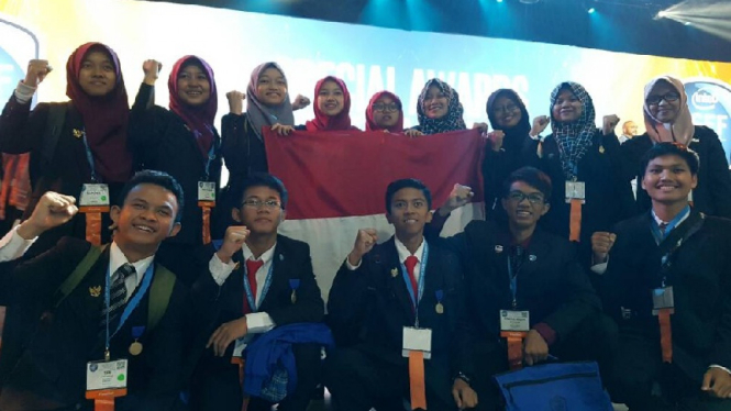 Delegasi Indonesia dalam kompetisi Intel ISEF 2017