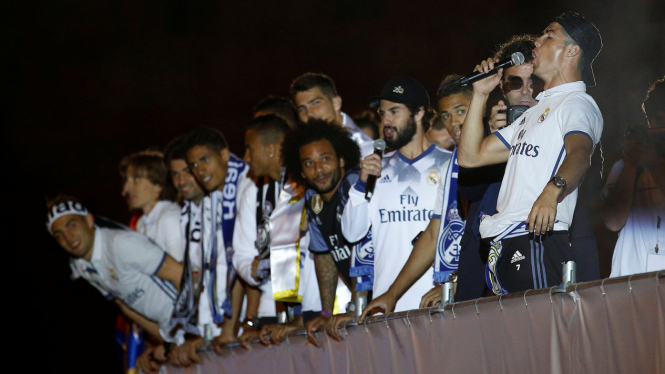 Real Madrid Rayakan Gelar La Liga