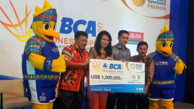 Konferensi pers BCA Indonesia Open Superseries Premier 2017